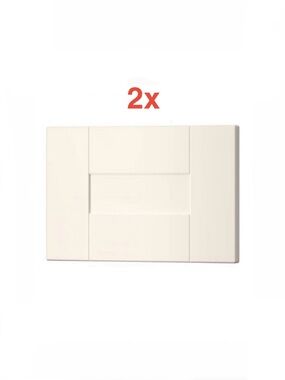 (2)x IKEA 15x10" GRIMSLÖV - 202.665.22 - Drawer front, off-white